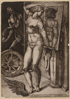 KG 00010
<br/>
Vrouw door de Dood verrast
<br/>
<em>Monogrammist: M (XVI A, Italië)</em>